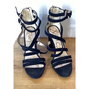 Sam Edelman Black Strappy Heels